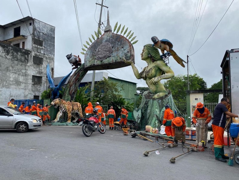 Parque Estadual Sumaúma recebe mutirão de limpeza em parceria com prefeitura