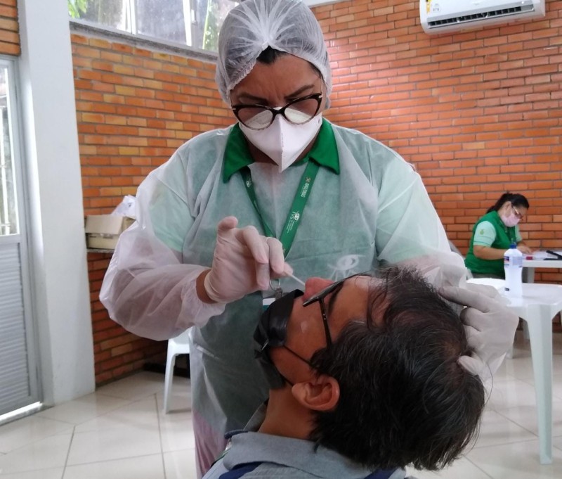 Ipaam realiza testagem rápida em servidores com sintomas gripais