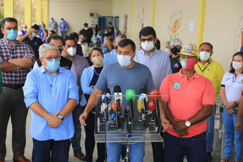 Governador Wilson Lima lança campanha ‘Pra Sambar Tem que Vacinar’