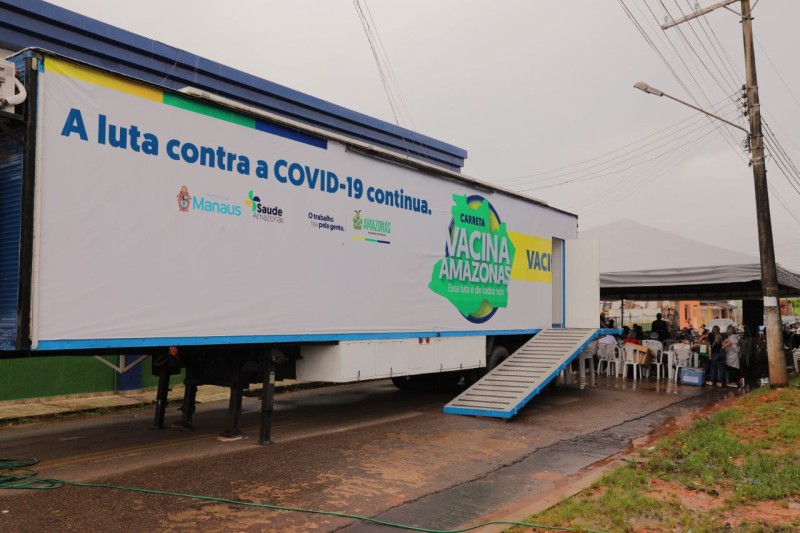 Carreta Vacina Amazonas estará em Novo Airão nesta quinta e sexta-feira (17 e 18/02)