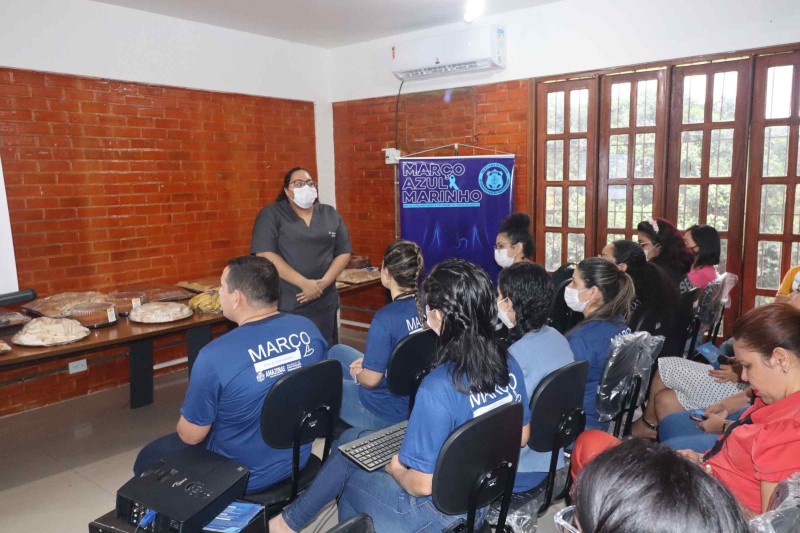 Março Azul Marinho: colaboradores da Seap recebem palestra sobre prevenção do câncer colorretal