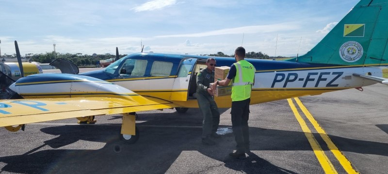 Transporte aéreo do Estado garante envio de vacinas para Porto Walter e Thaumaturgo