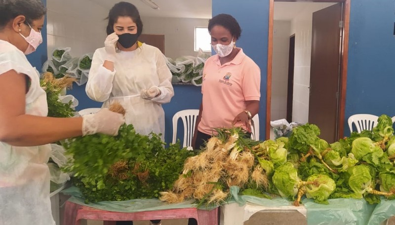 Quase 4 toneladas de alimentos são distribuídas pelo PAA em São Sebastião do Passé