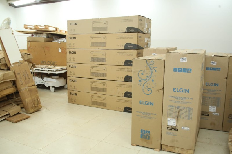 Saúde realiza ampliação da rede elétrica do Into-AC e entrega novos ares-condicionados