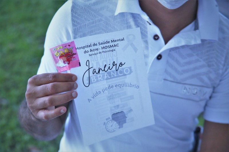 Hosmac reúne amigos e familiares de pacientes em ação alusiva ao Janeiro Branco