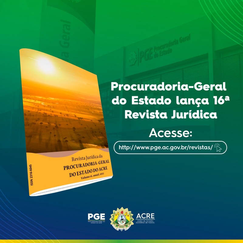 Procuradoria-Geral do Estado lança 16ª Revista Jurídica