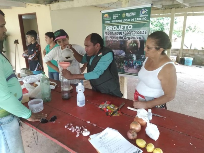 Em Careiro, Idam realiza Demonstração de Método sobre biofertilizantes e defensivos naturais
