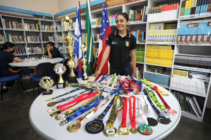 Alunos da rede estadual se preparam para o Campeonato Brasileiro de Xadrez