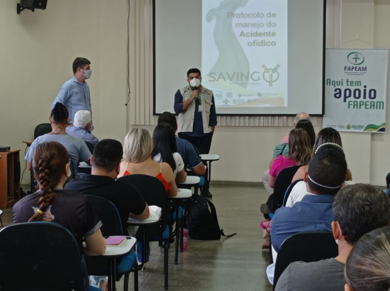 Fundação de Medicina Tropical realiza treinamento do protocolo de manejo de acidente ofídico