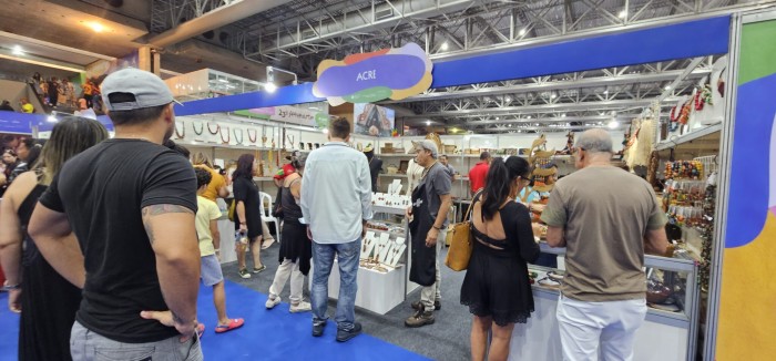 Estande do Acre é destaque na Feira Nacional de Negócios do Artesanato