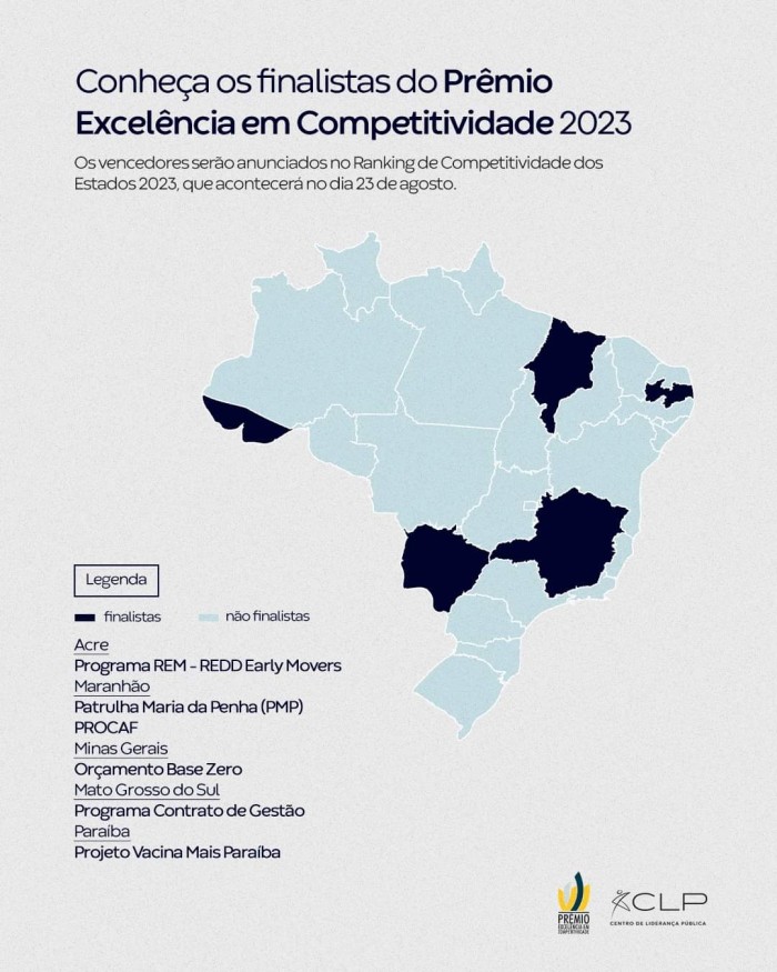 Acre, pioneiro no Programa REM, é finalista do Prêmio Excelência em Competitividade 2023