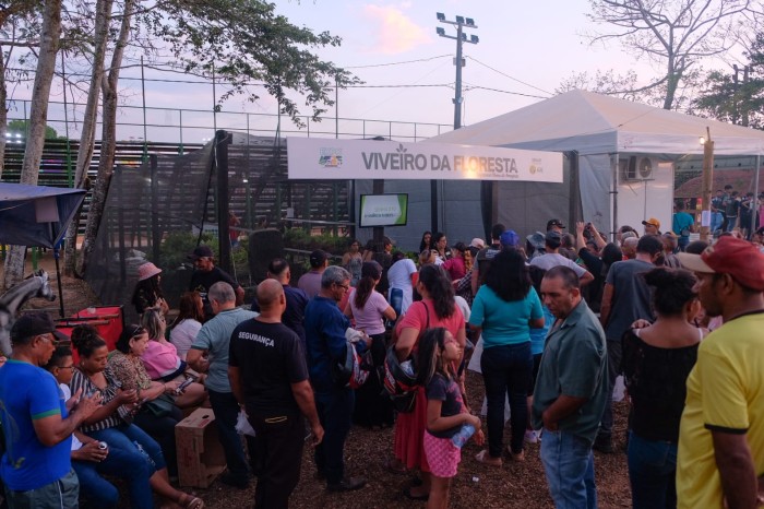 No último dia da Expoacre 2023, Viveiro da Floresta doa cinco mil mudas de plantas