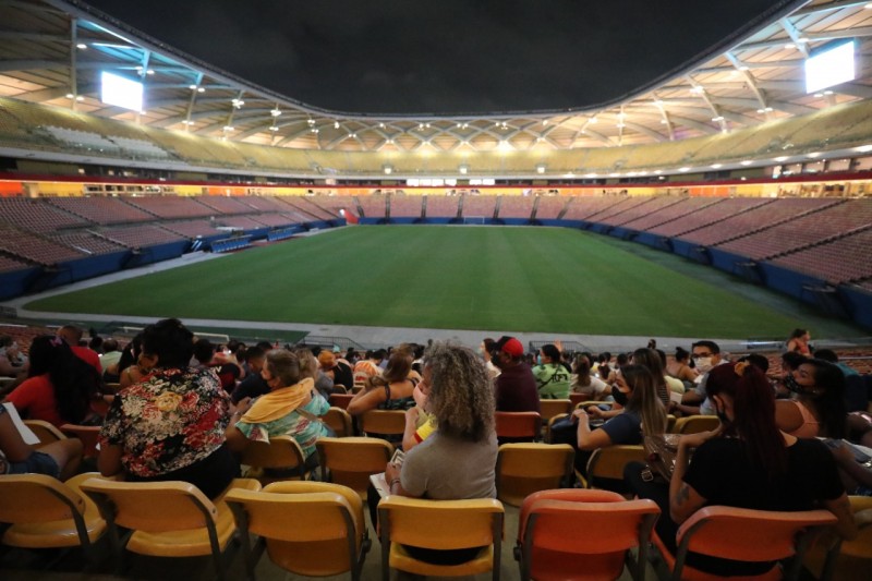 Para agilizar vacinação, Arena da Amazônia recebe pedestres do Vasco Vasques