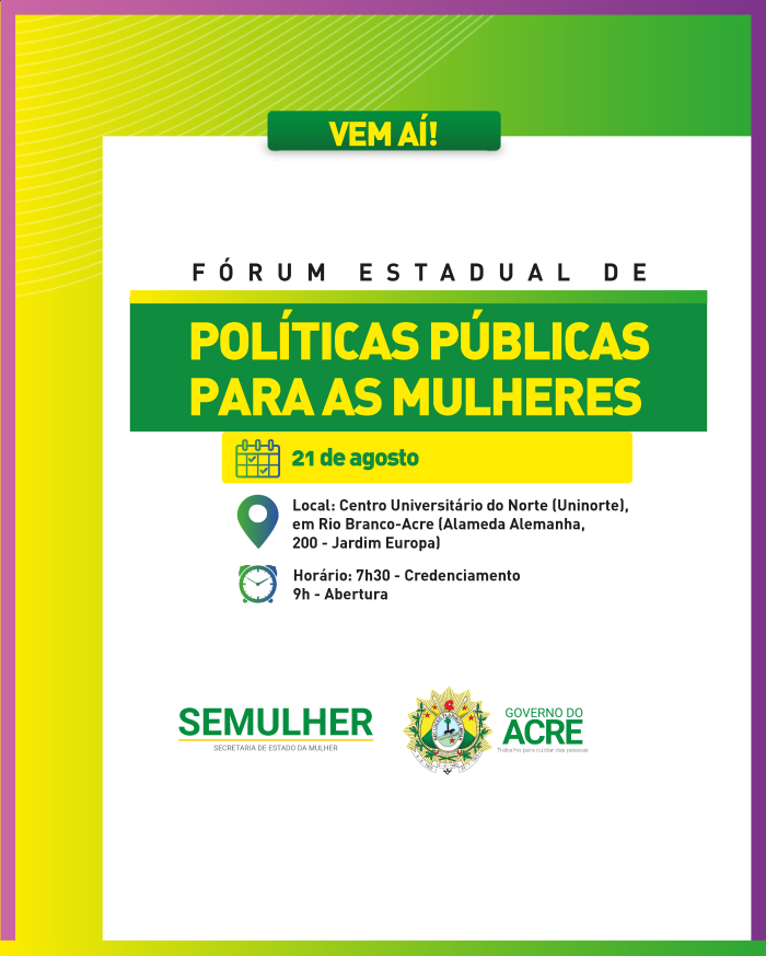 Semulher implanta Fórum Estadual de Políticas para as Mulheres