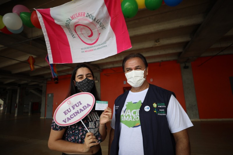 Campanha Vacina Amazonas supera meta de 60 mil doses aplicadas contra a Covid-19 em Manaus