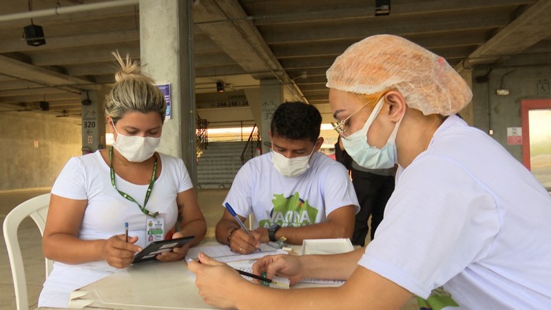 Pede música: servidores participam pela 3ª vez do Vacina Amazonas em Manaus