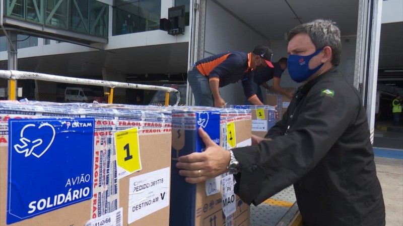 Governo do Amazonas recebe 84.650 novas doses de vacina contra a Covid-19