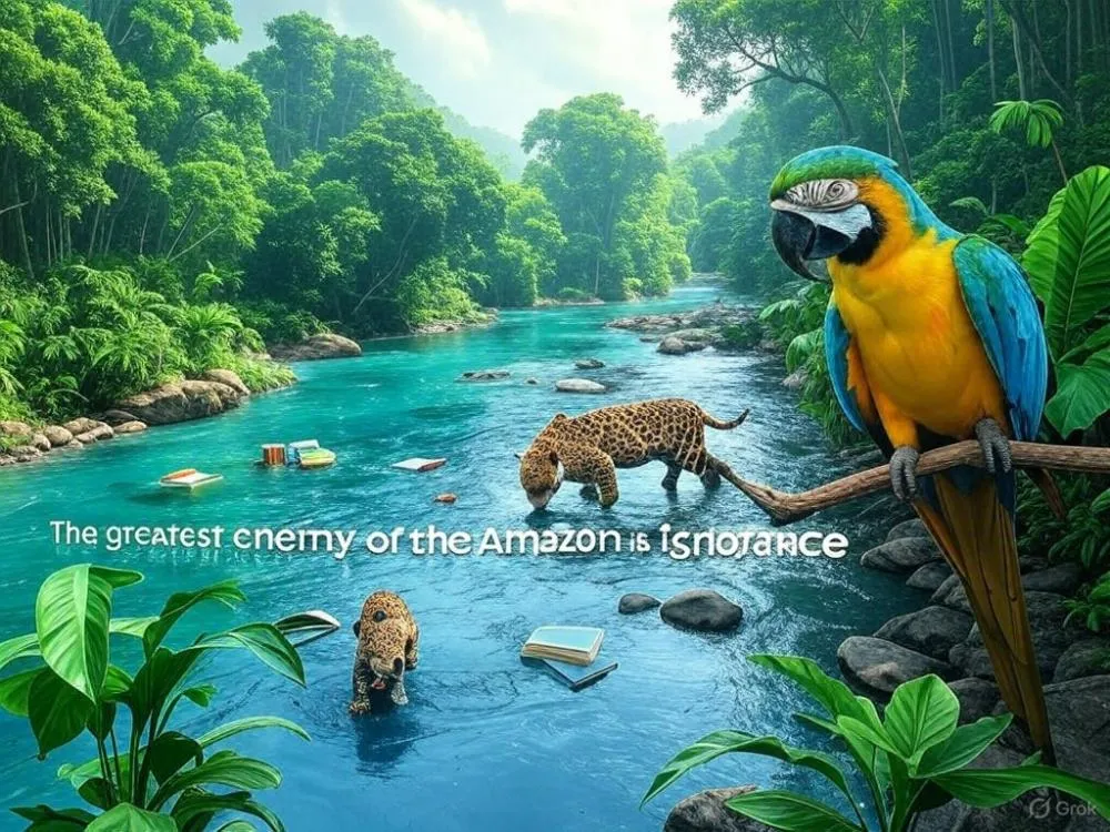 THE ENEMY OF THE AMAZON IS THE SILENCE OF IGNORANCE: HELP US CHANGE THAT NOW!