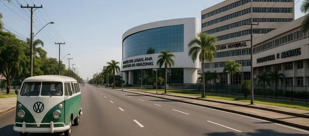 O Maestro Improvável: Radialista na FM do Povo e piloto da lendária KOMBI nas ruas de Manaus, David Almeida perdeu para vereador, virou deputado, depois prefeito. Hoje, comanda o xadrez político e indica Omar Aziz. Do microfone ao palácio — o peão virou rainha.