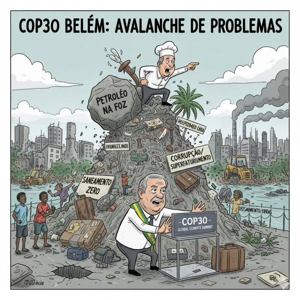 COP30 Belém: Como R$ 2,8 Bilhões em Obras Opacas, Remoções Forçadas, Petróleo na Amazônia e Caos Logístico Transformaram a Maior Conferência Climática do Mundo em um Símbolo de Contradição e Hipocrisia Verde