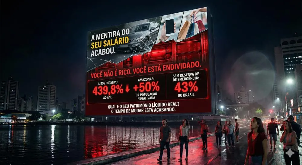 Você se sente rico? A verdade nua que 43% dos brasileiros não querem enfrentar — e por que mais da metade do Amazonas está afundando em dívidas sem perceber que o tempo de mudar está acabando