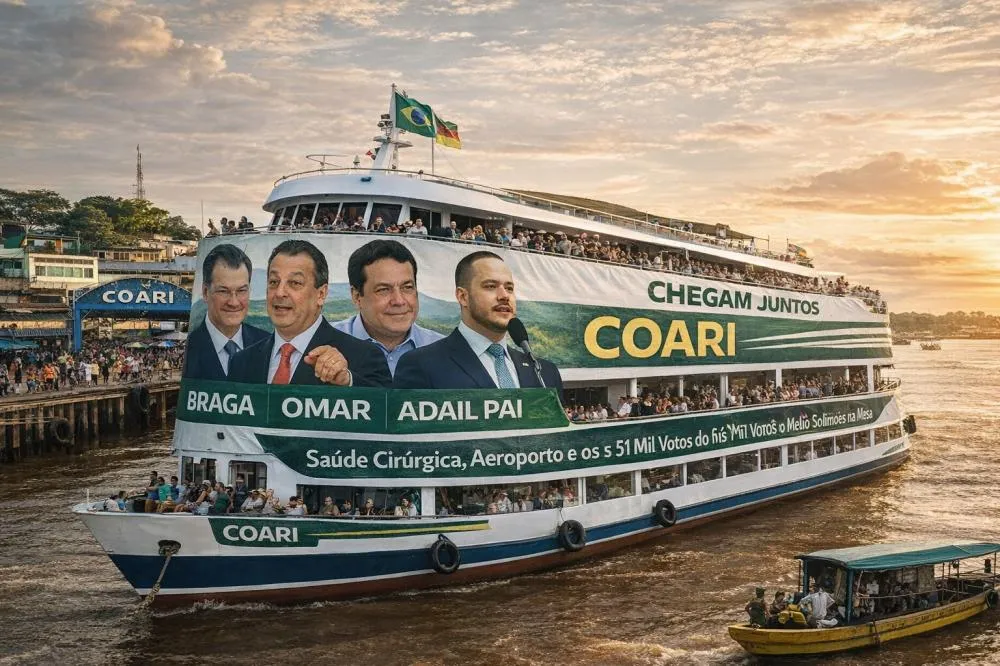 Braga, Omar, Adail Pai e Adail Filho Chegam Juntos a Coari e Ocupam os Dois Nichos que os Rivais Ainda Não Viram