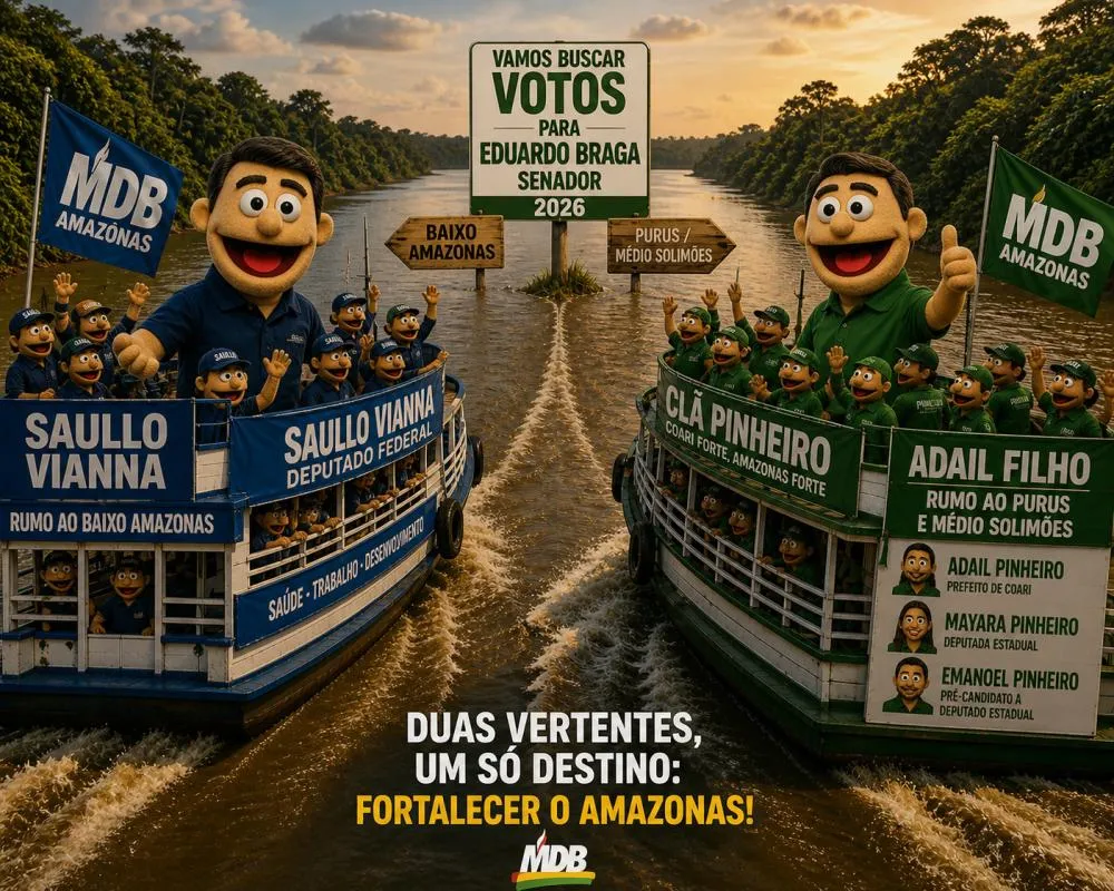 Clã Pinheiro no controle de Coari, Saullo no Baixo ...Amazonas e Braga articulando o Senado
