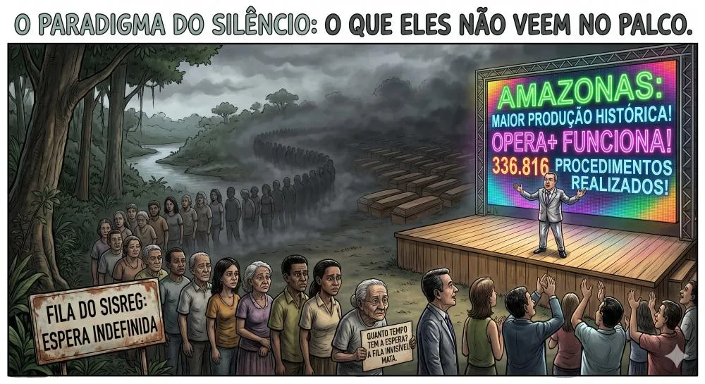 Omar Aziz, Roberto Cidade, David Almeida e Maria do Carmo Seffair: o Amazonas opera mais, mas quem vai revelar o número real de pacientes ainda presos na fila cirúrgica — inclusive os que morreram esperando?...