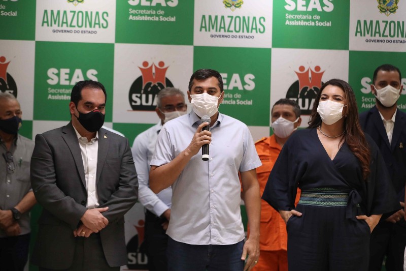 Wilson Lima e ministro Marcelo Queiroga abrem ação de educação em saúde em Manaus, no Dia da Malária nas Américas